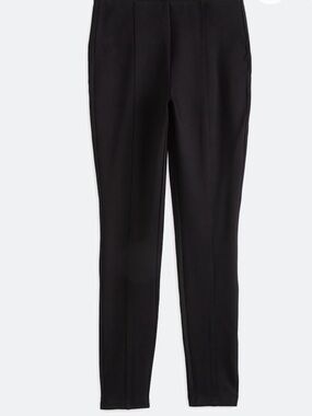 NWT Dictionary Naya Front Seam Women's Black Skinny Ponte Pants. Size L (12/14)